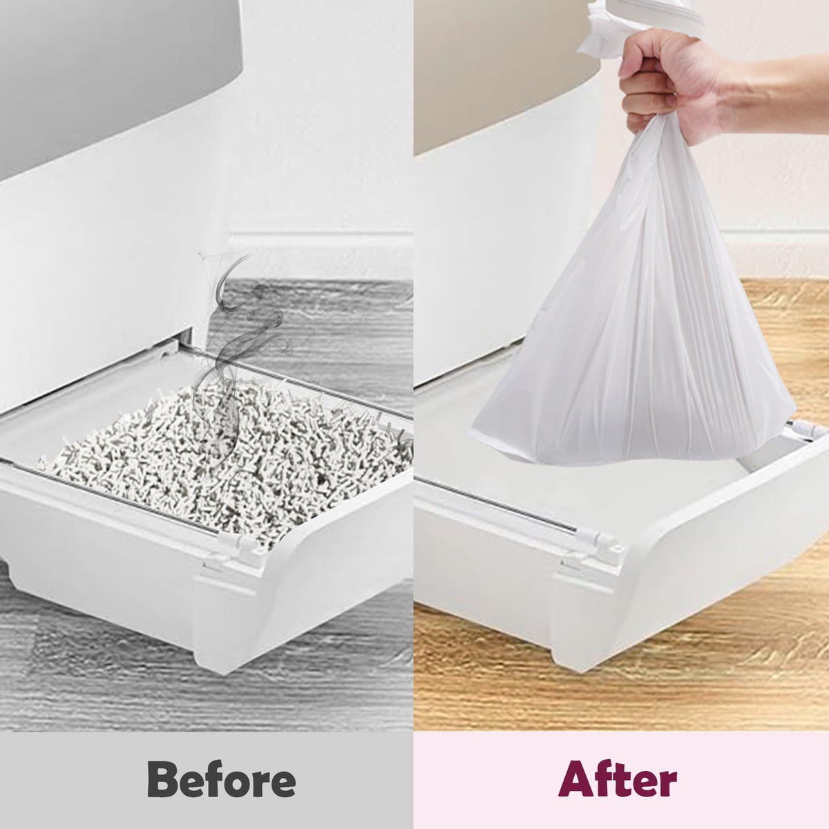 60pcs Cat Litter Box Liners S88948