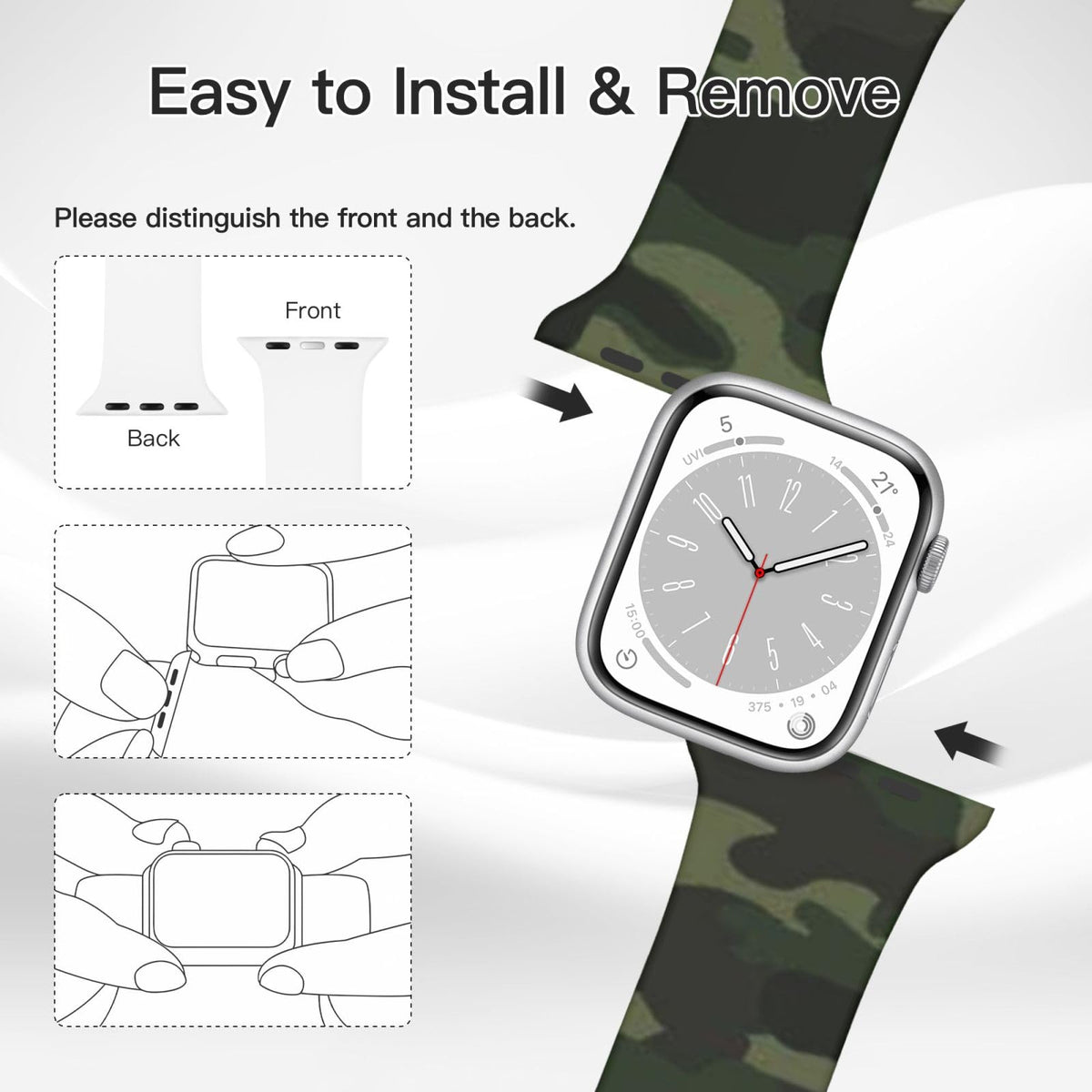 Compatible With Apple Watch Bands V87612