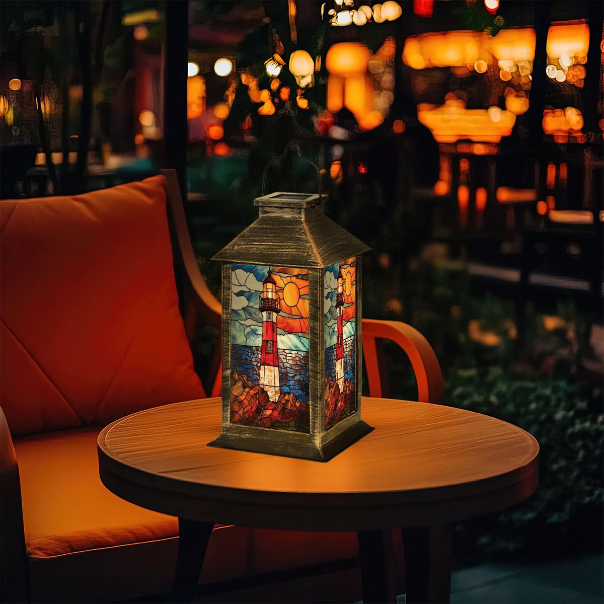 Solar Powered Waterproof Hanging Lantern O4716