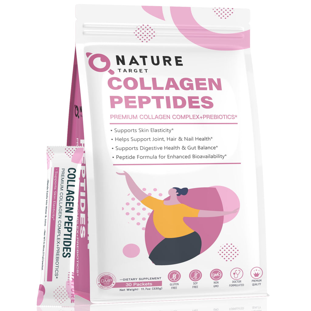 Multi Collagen Peptides Powder, 30 Stick Packs F39728