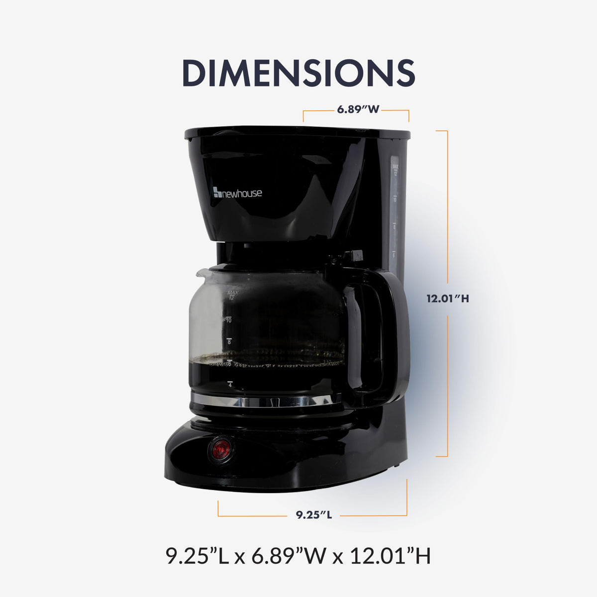 12 Cup Electric Coffee Maker with Auto Shut Off T41106