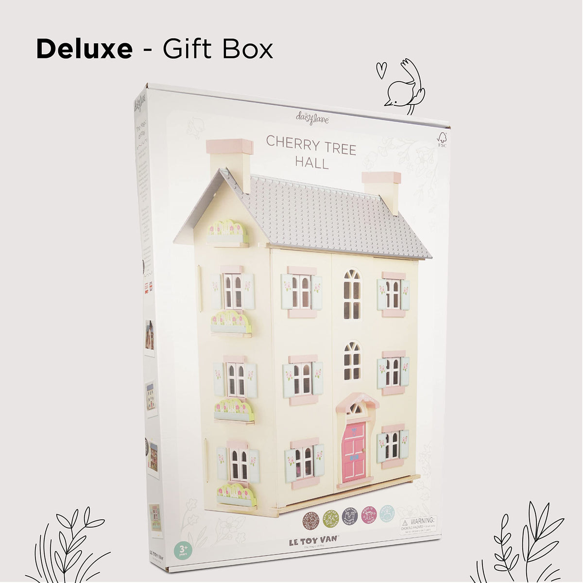 4 Storey Wooden Doll House Play Set X6876