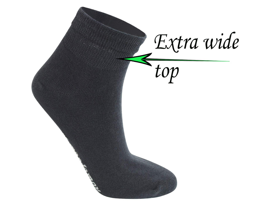 Cotton Ankle Dress Socks with Seamless Toe L3939