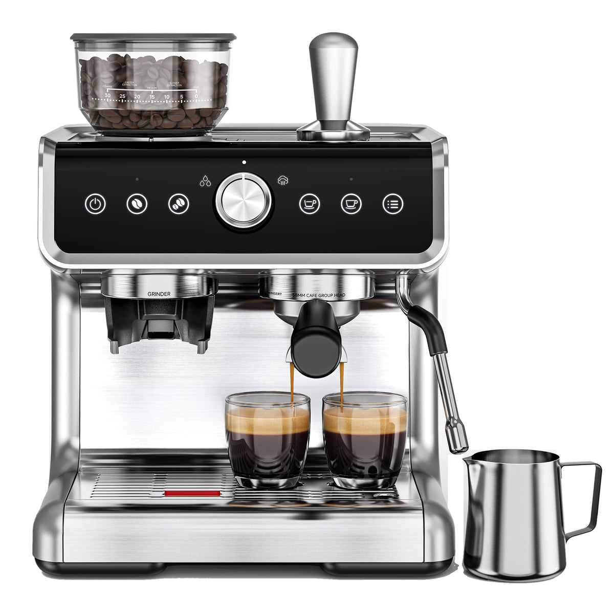 Espresso Machine with Grinder and Milk Frother F87747