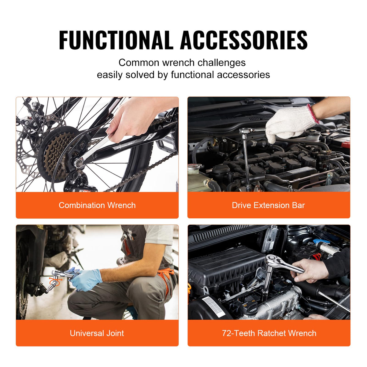 450 PCS Mechanics Tool Set and Socket Set F6845
