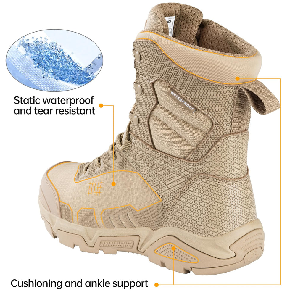 Men's Waterproof Tactical Work Boots G312001