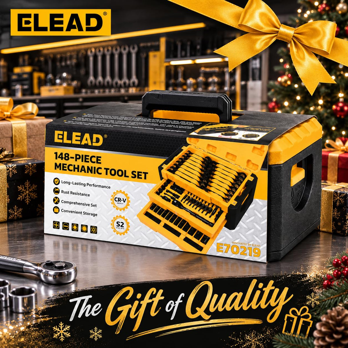 148-Piece SAE/Metric Mechanics Tool Set S1020