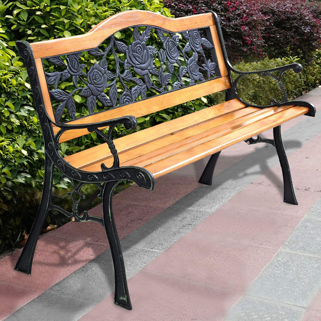 50 Inch Hardwood Frame Patio Bench X139732