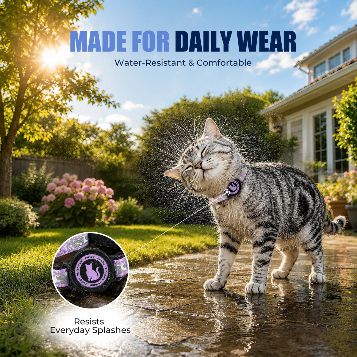 Cat Collar with Waterproof Holder F533892
