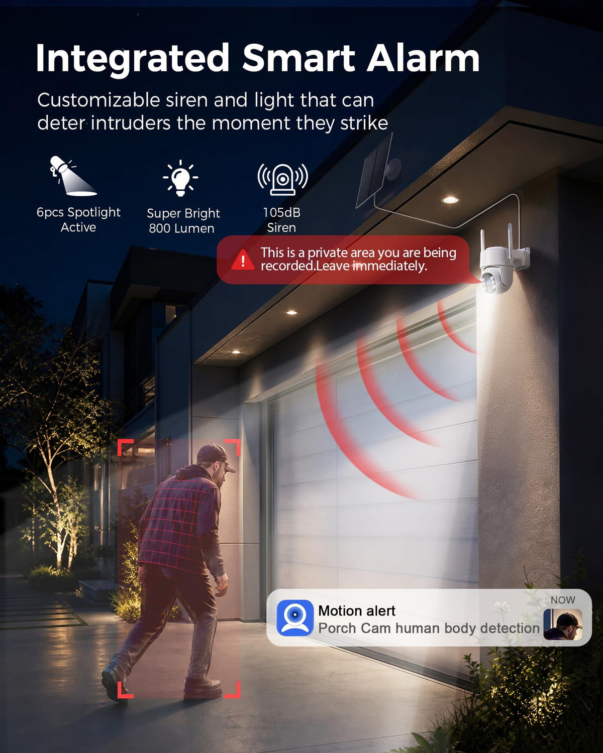 Wireless Outdoor Security Cameras 4MP Solar Powered 360°PTZ D688