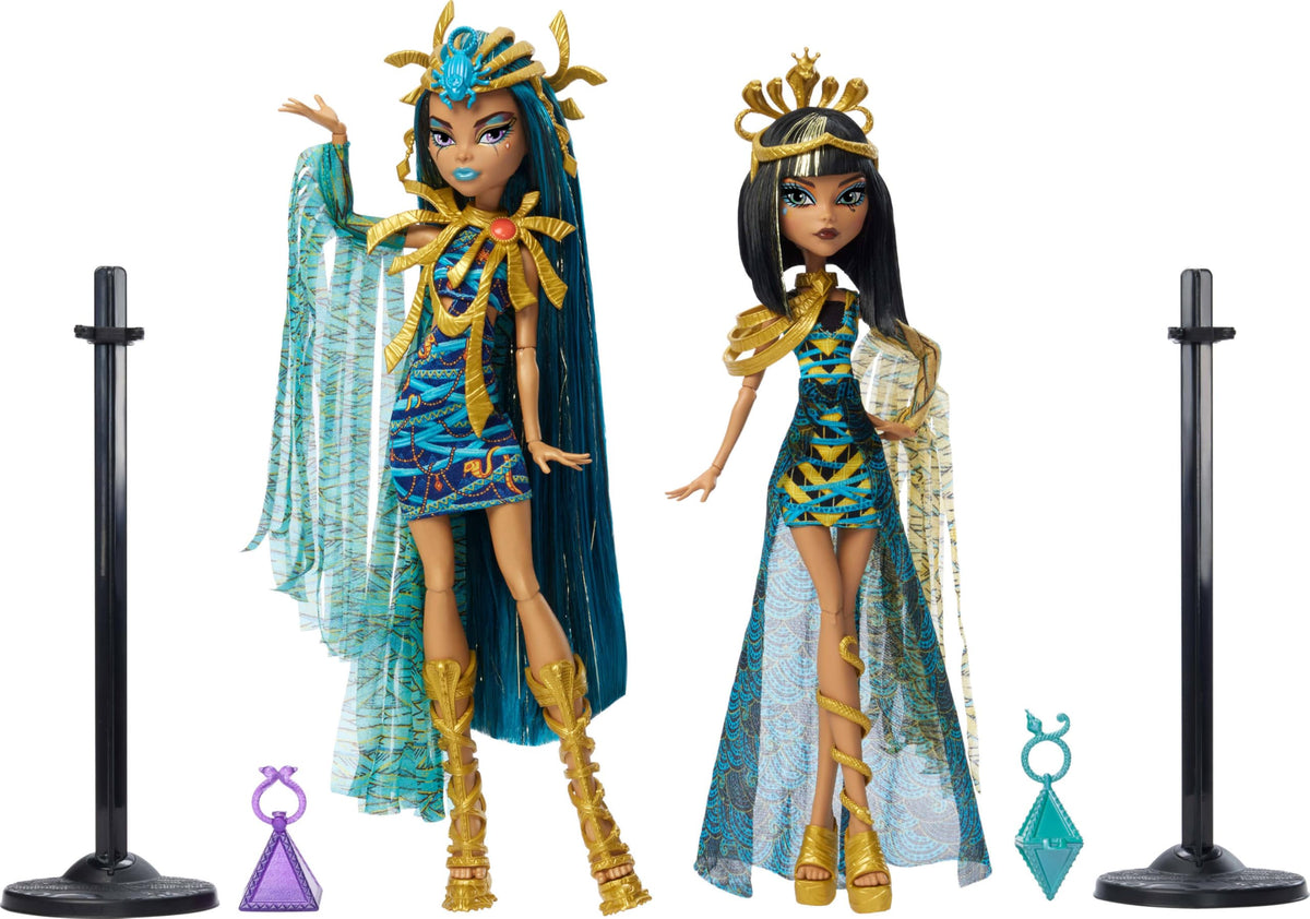 Fashion Doll Set 2-Pack with Golden Accessories & Clothes U71556