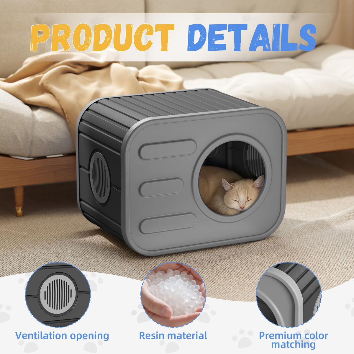 Weatherproof Outdoor Cat House F296115