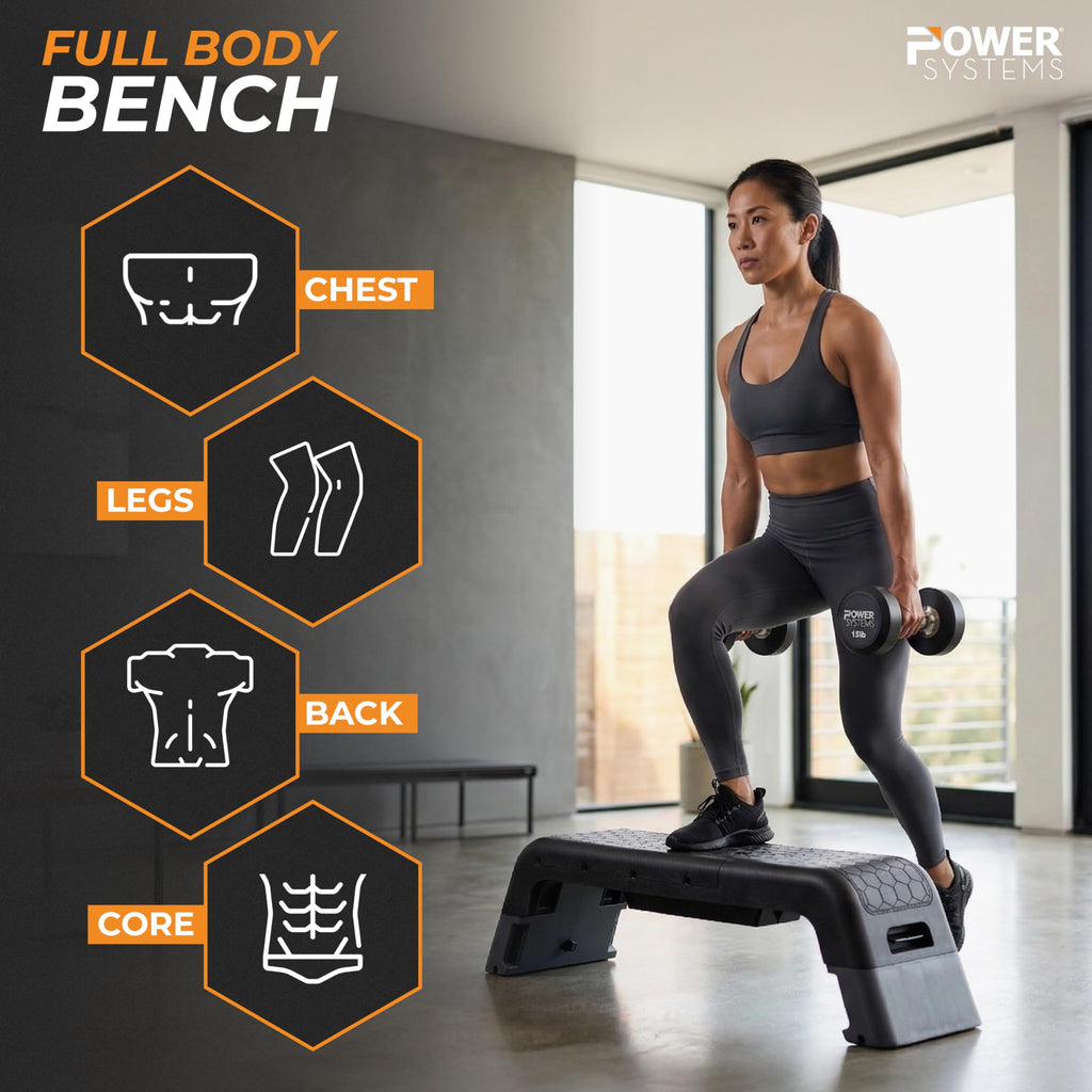 Adjustable Step Bench & Weight Bench E3490
