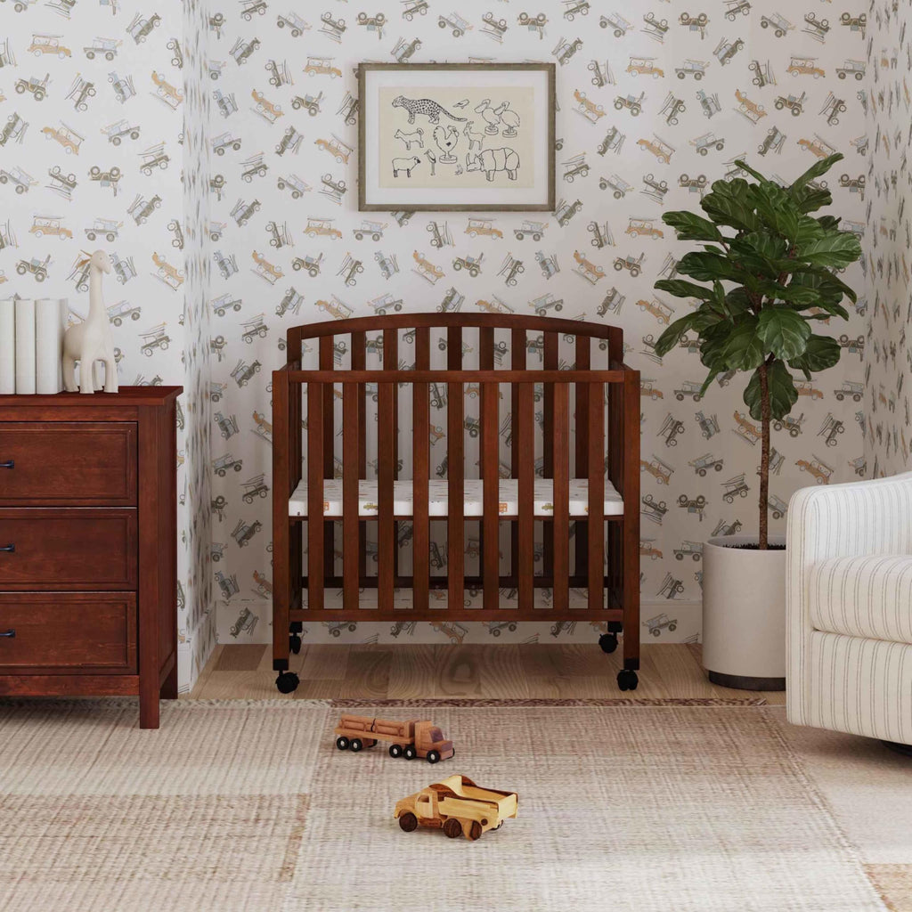 Espresso 3-in-1 Convertible Mini Crib B49673