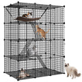 4-Tier Metal Wire Cat Cage with Hammock R314
