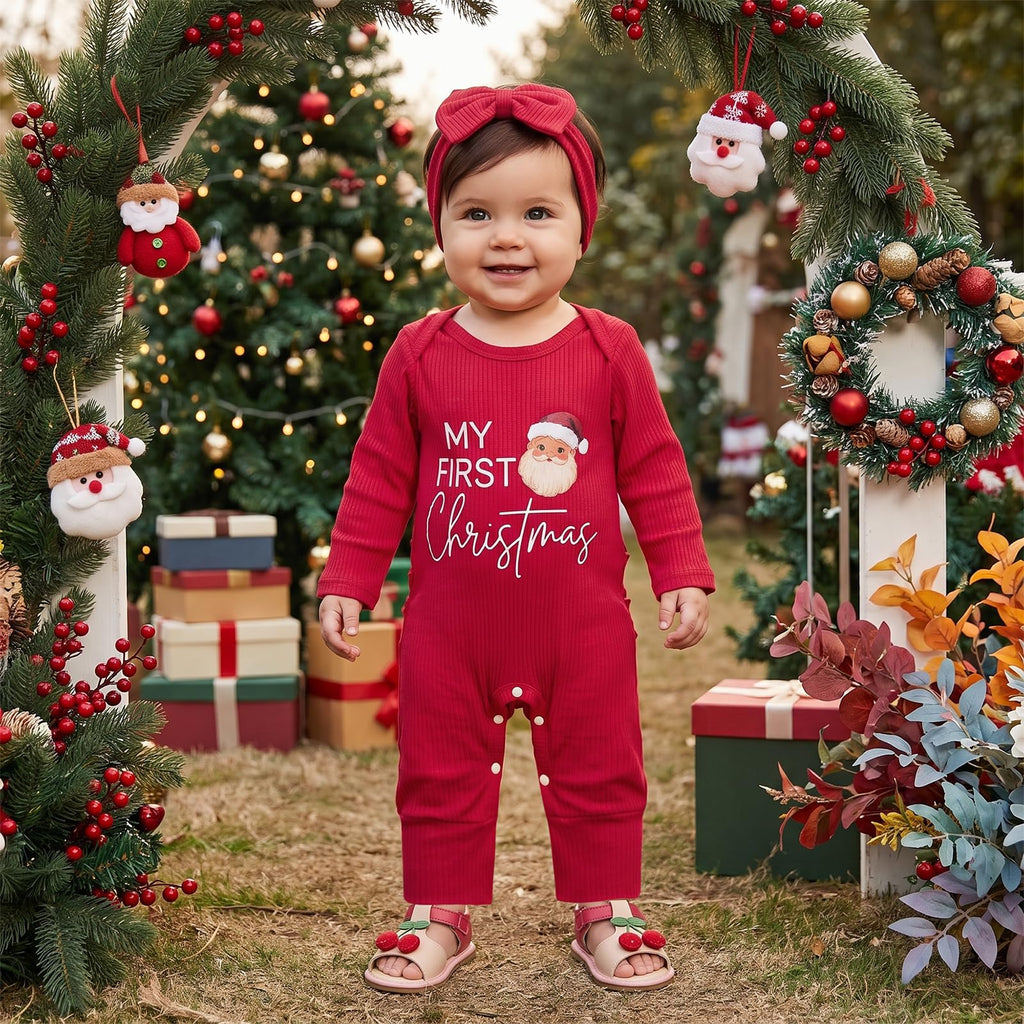 Baby Girl Long Sleeve Romper Headband K946159