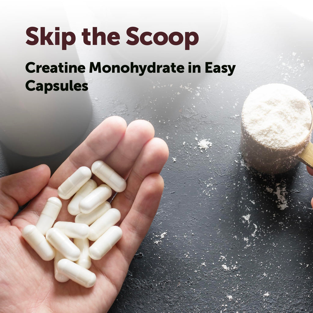 Micronized Unflavored Creatine Monohydrate 5,000mg 500 Capsules F2381