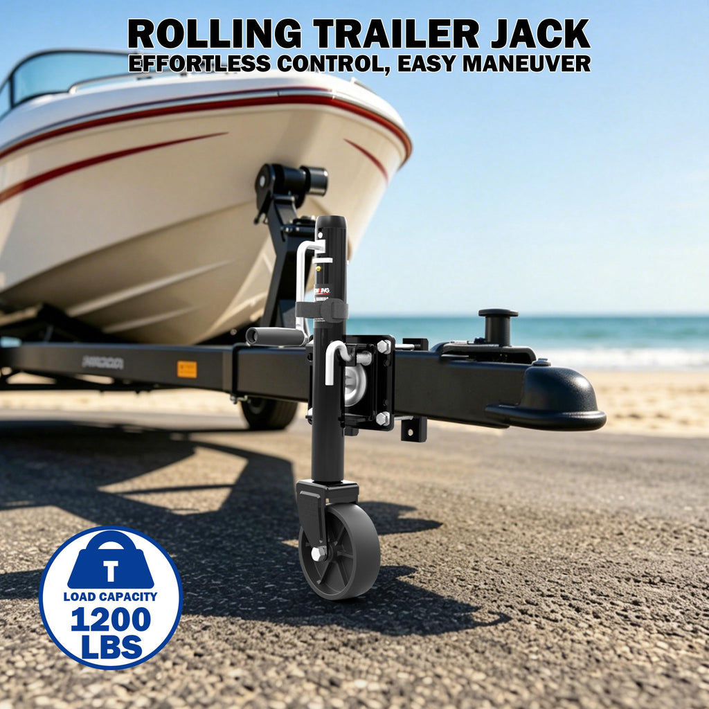 Boat Trailer Jack with Wheel, 10" Lift B428592