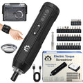 4V Electric Torque Screwdriver Set with 35 Magnetic Bits and Storage Box T15625