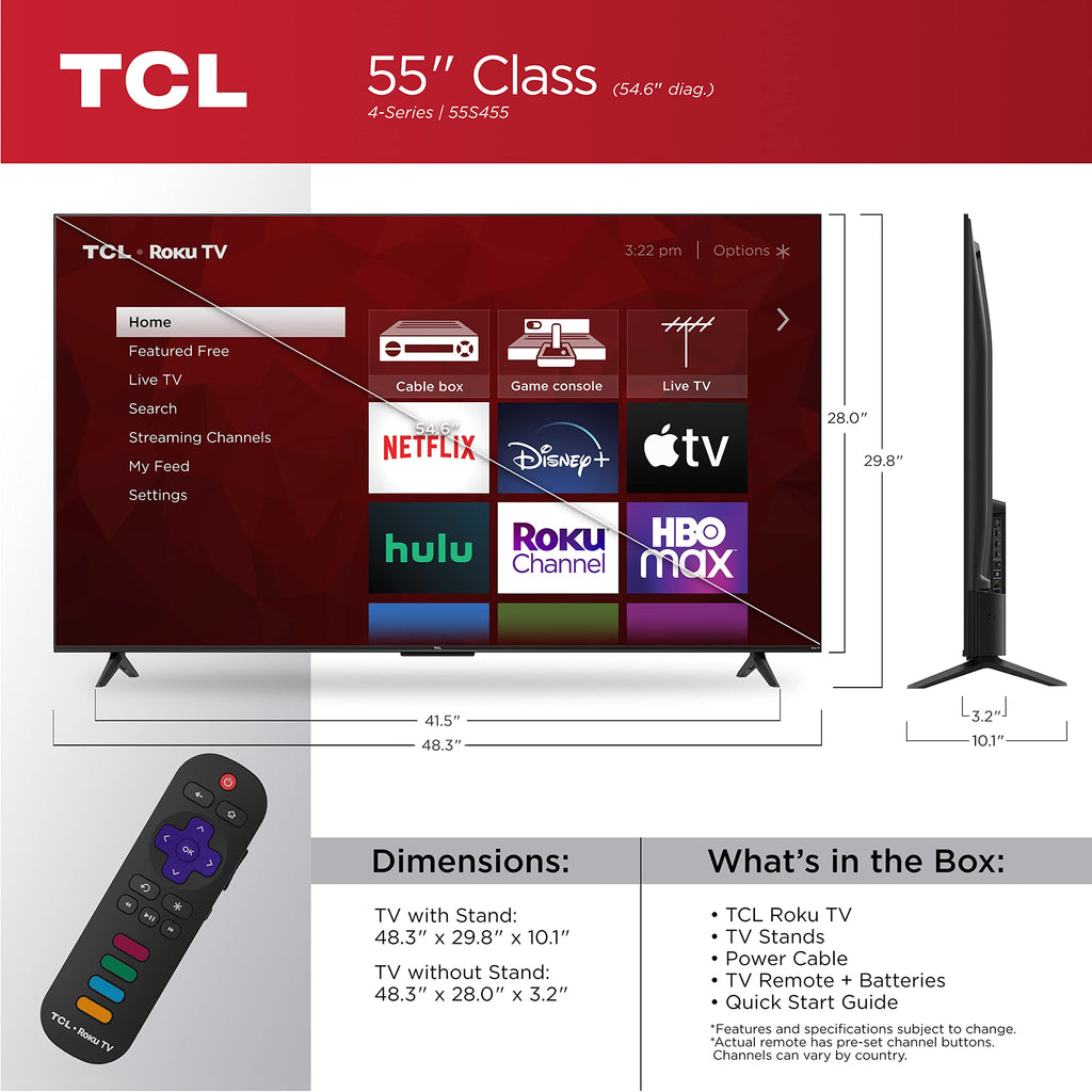 55" 4K UHD HDR Smart TV V655723