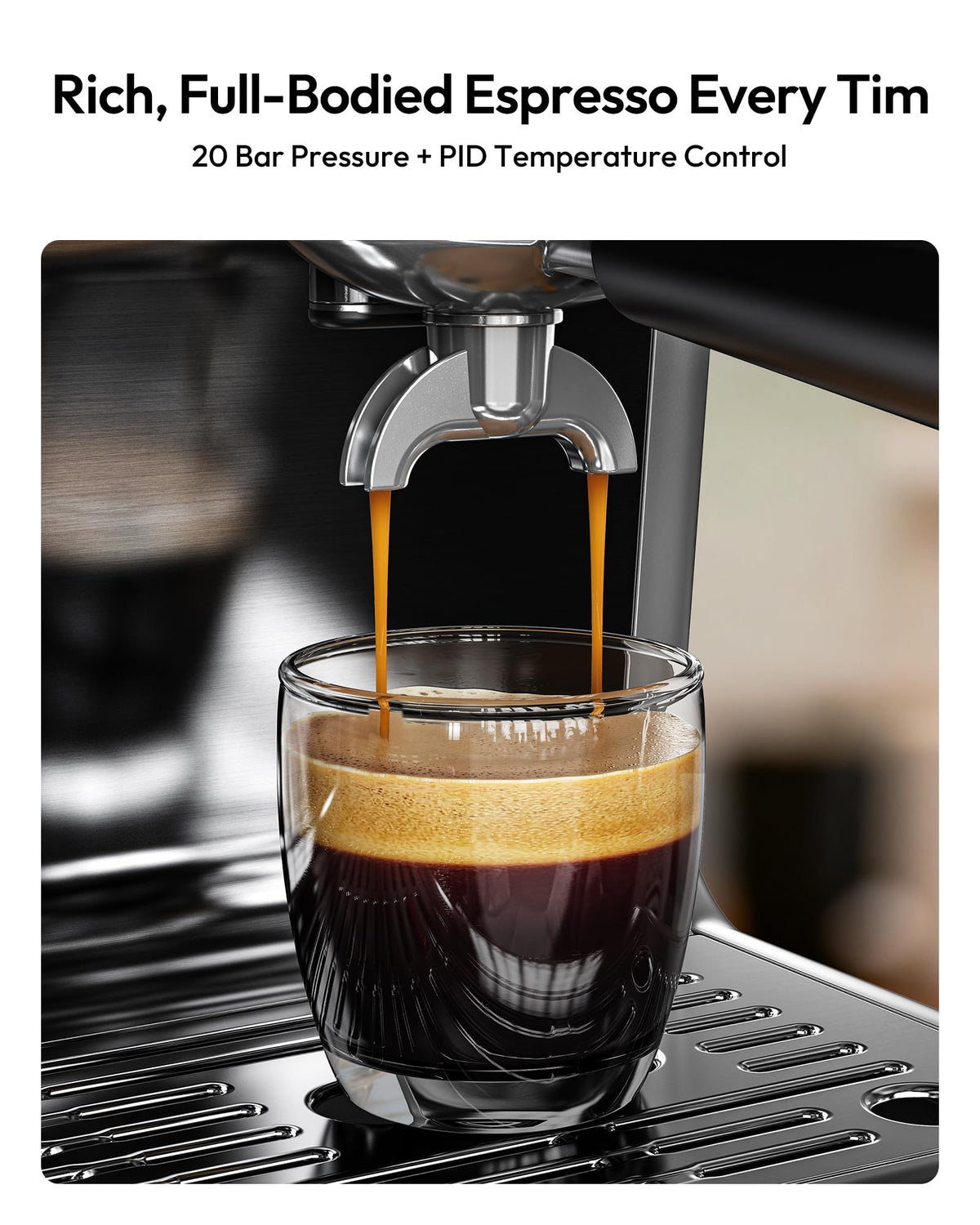 Espresso Machine with Grinder and Milk Frother F87747