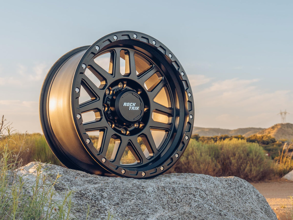20x9 inch Off-Road Wheels 8x165.1 Bolt Pattern -12mm Offset Black Rims K482169