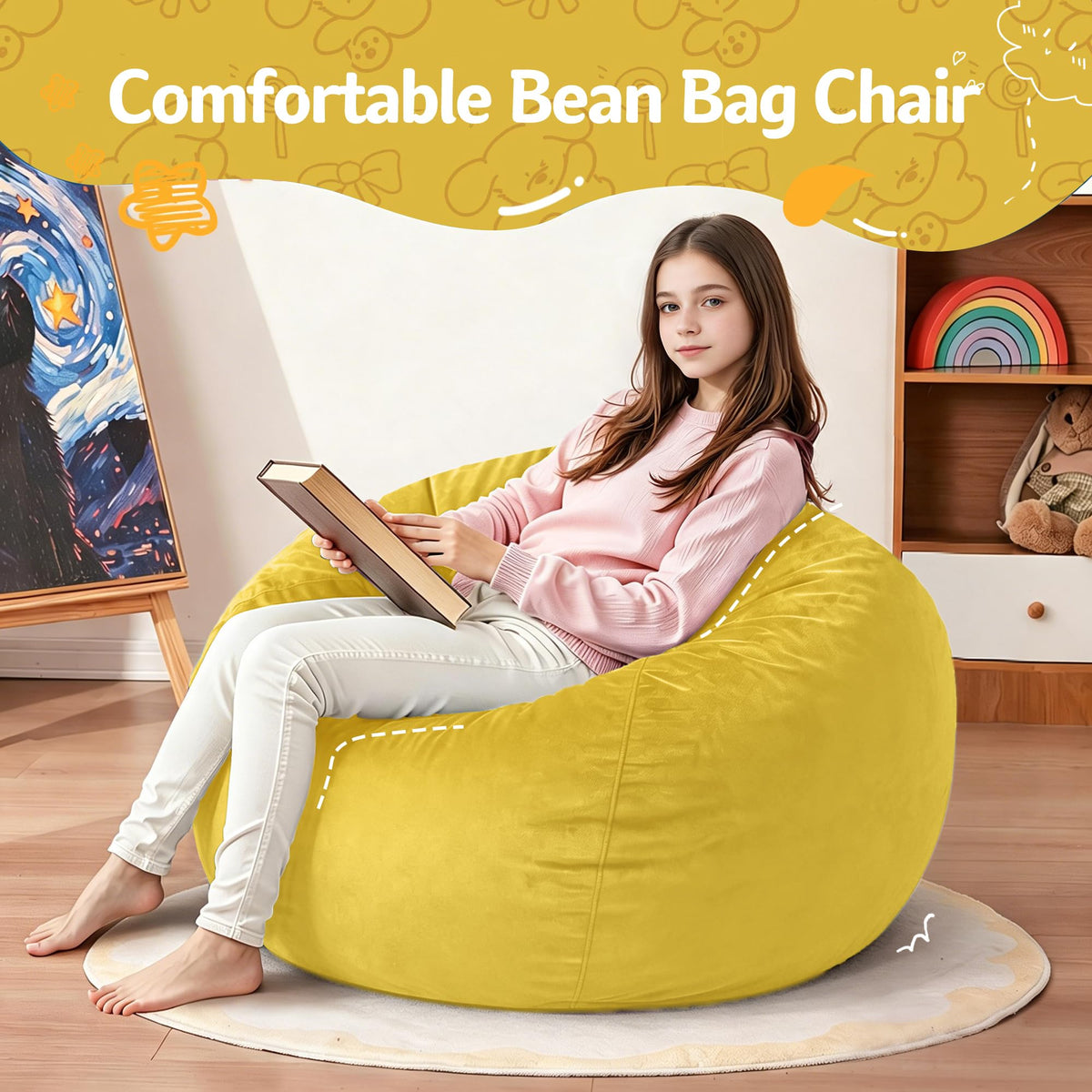 2FT Bean Bag Chair with Handle G82283