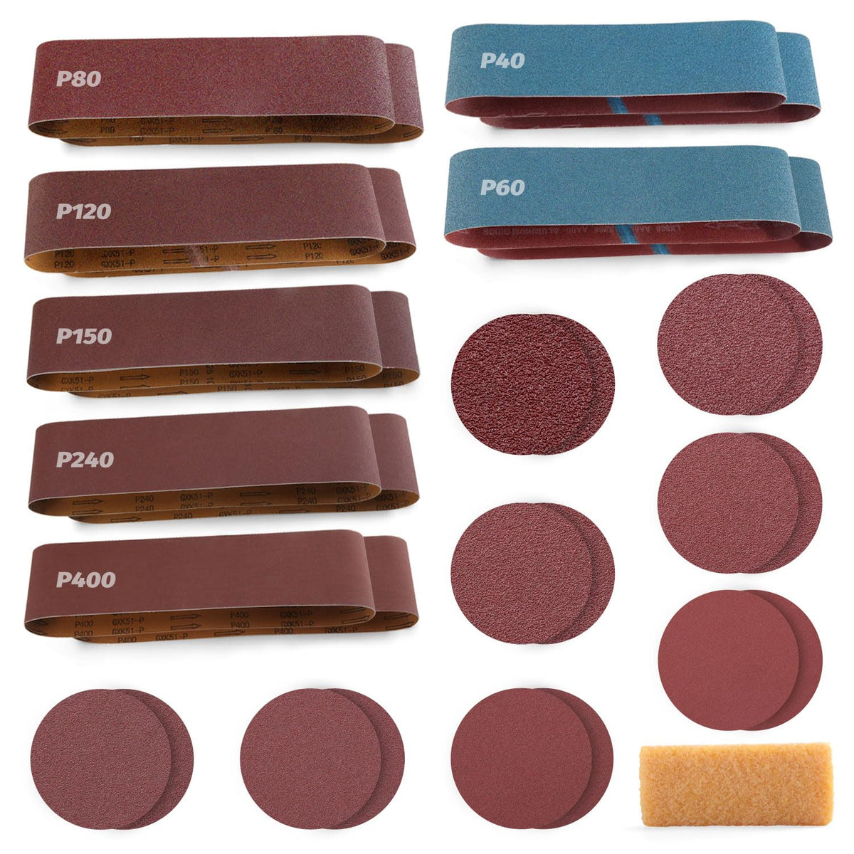 4x36 Inch Sanding Belts 31Pack K446185