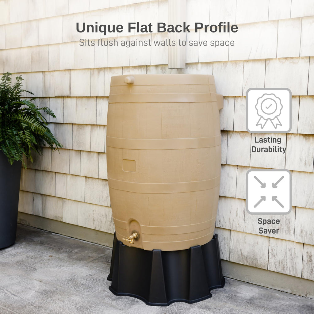50-Gallon Rain Water Collection Barrel with Brass Spigot L794