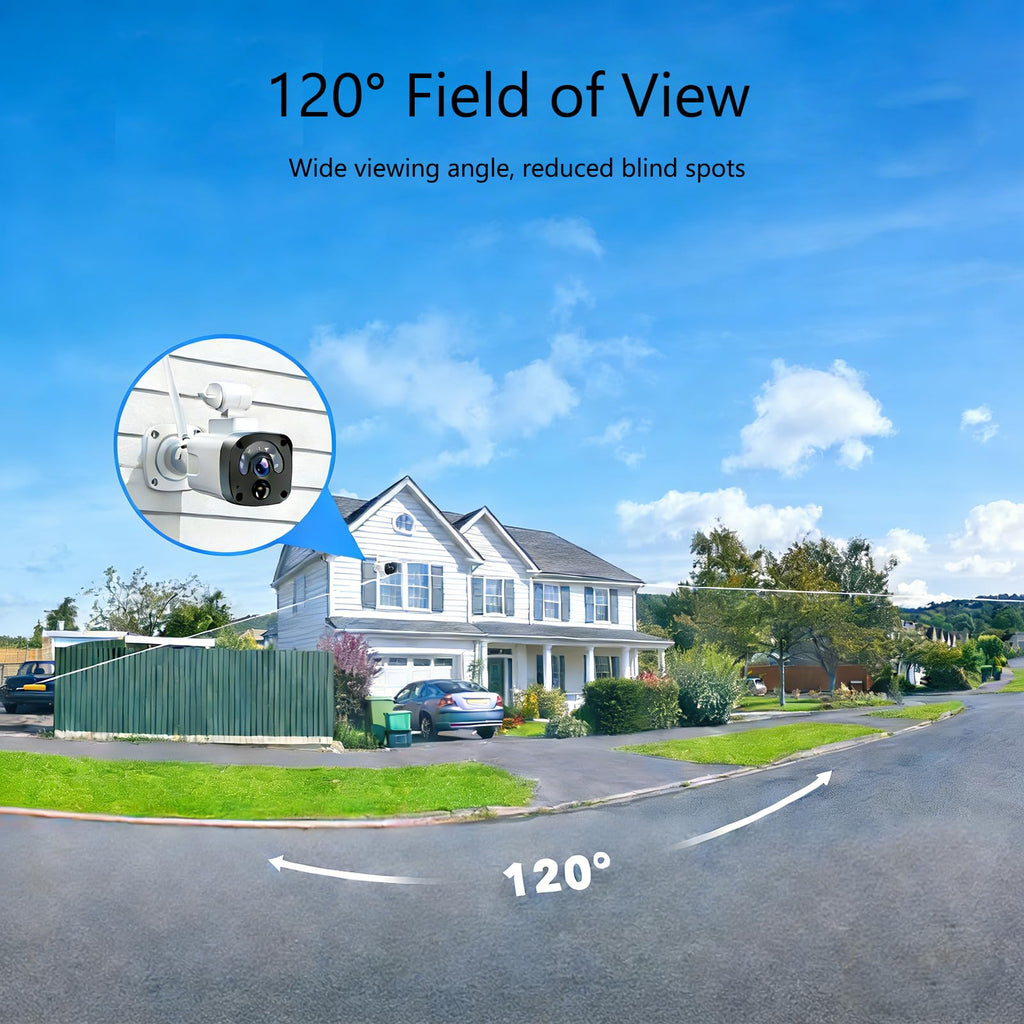 4MP Solar Security Cameras Wireless Outdoor WiFi N898