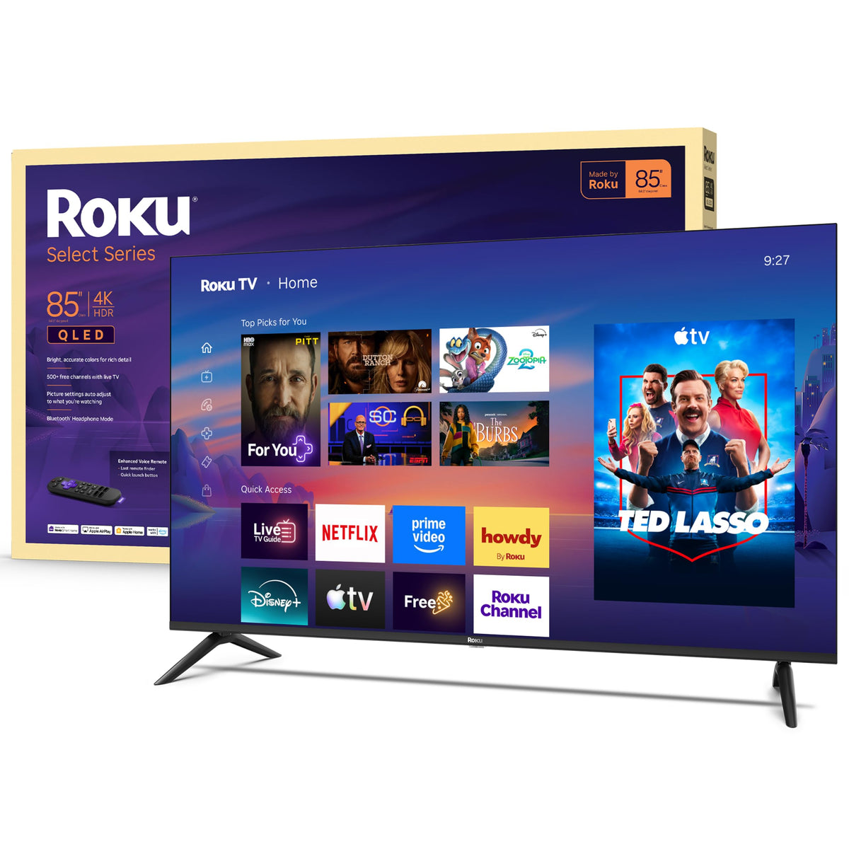 85-Inch 4K QLED Smart TV T509115