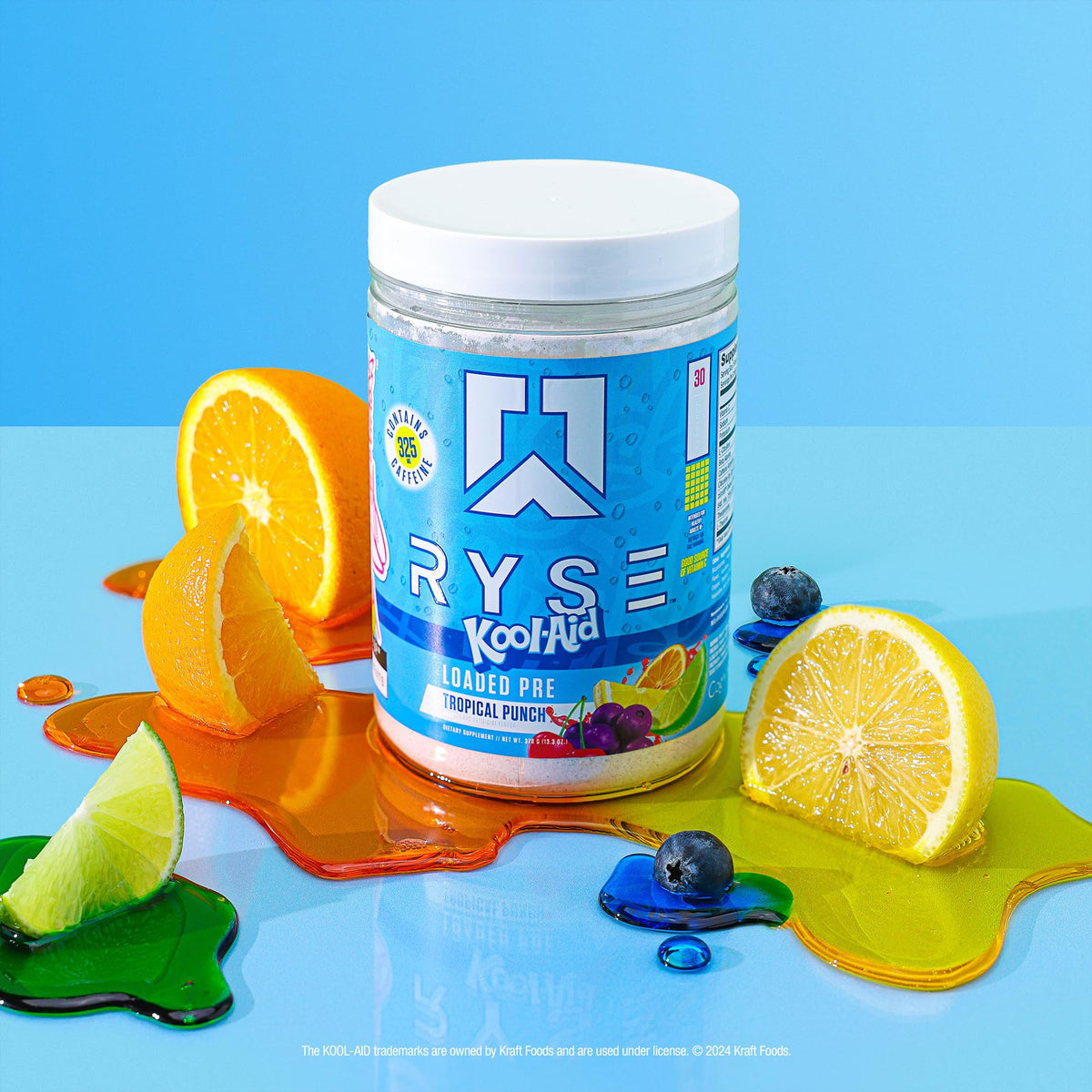 Pre Workout Powder Tropical Punch 300mg Caffeine 30 Servings R882416