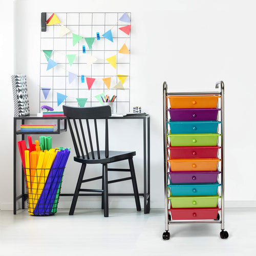 10 Drawer Rolling Storage Cart A942