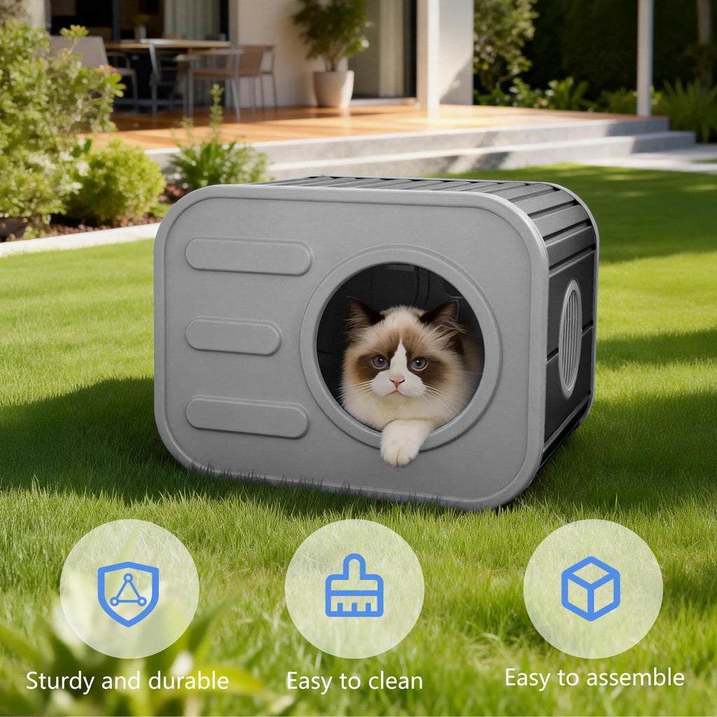 Weatherproof Outdoor Cat House F296115