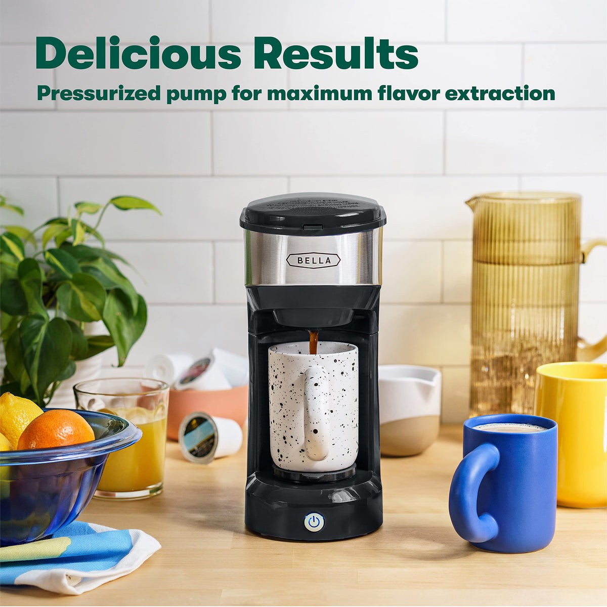 Black Single Serve Coffee Maker O68030
