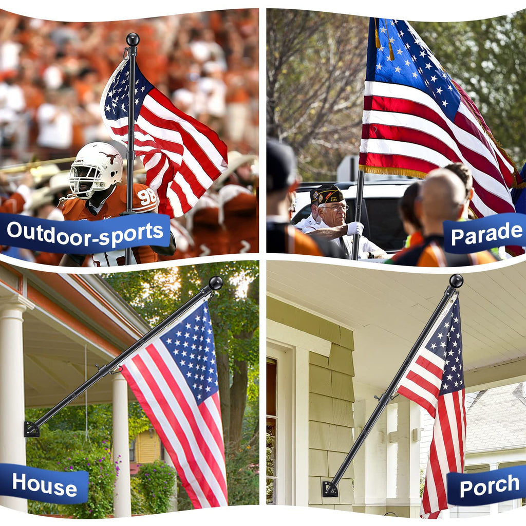 6ft Tangle Free Spinning Flag Pole Kit H717915