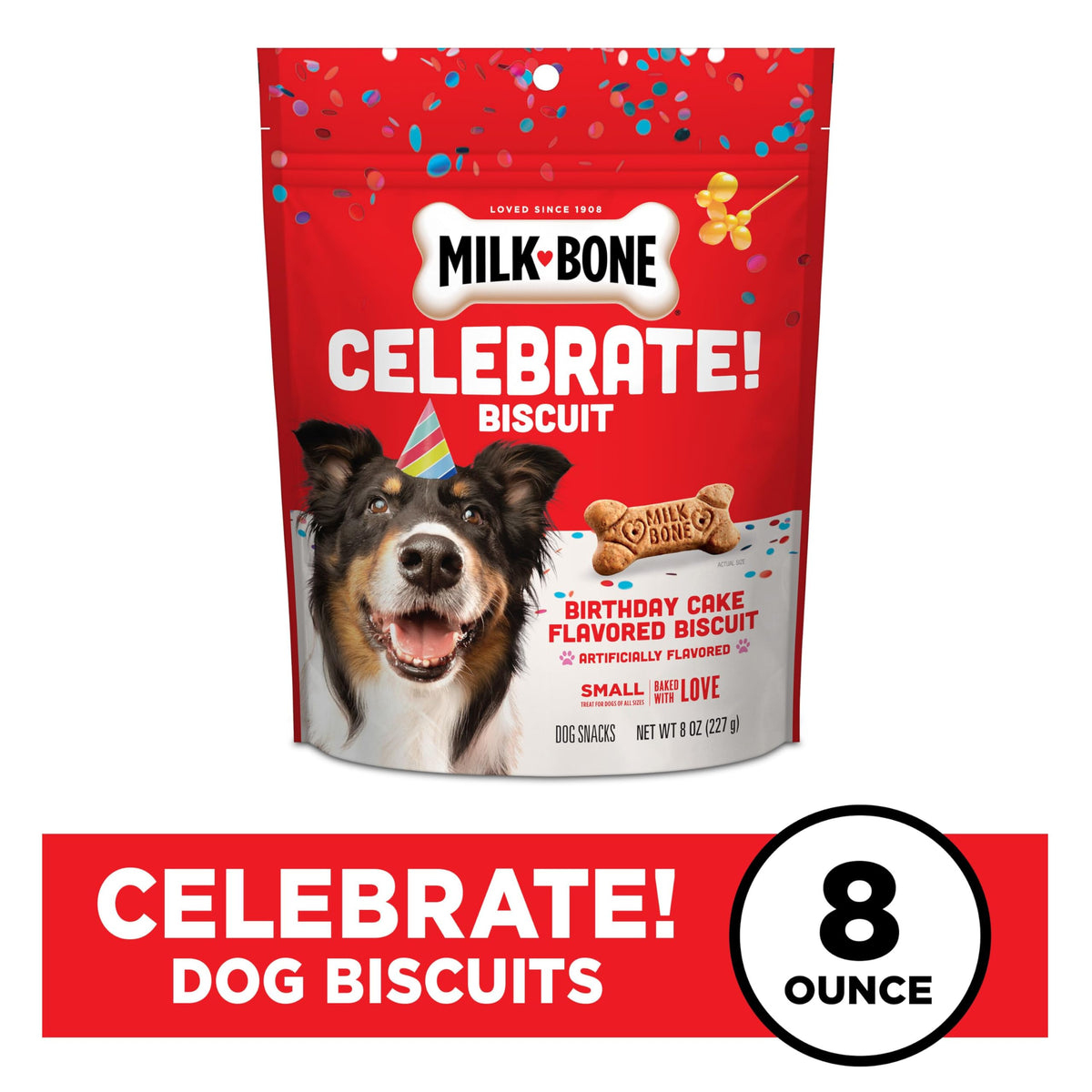 Artificially Flavored Biscuits Small Dog Treats 8 oz Bag Pack of 6 T46472