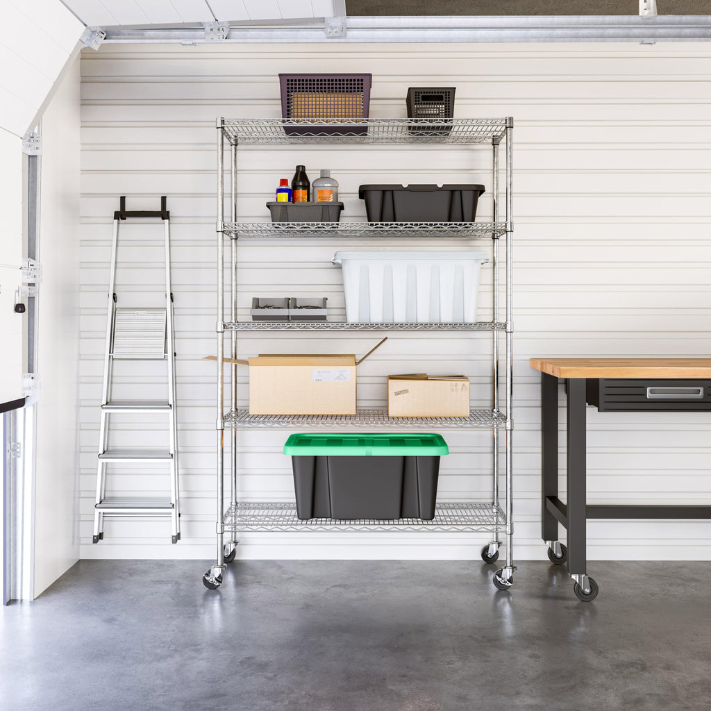 5-Tier Solid Steel Wire Shelving Rack N988