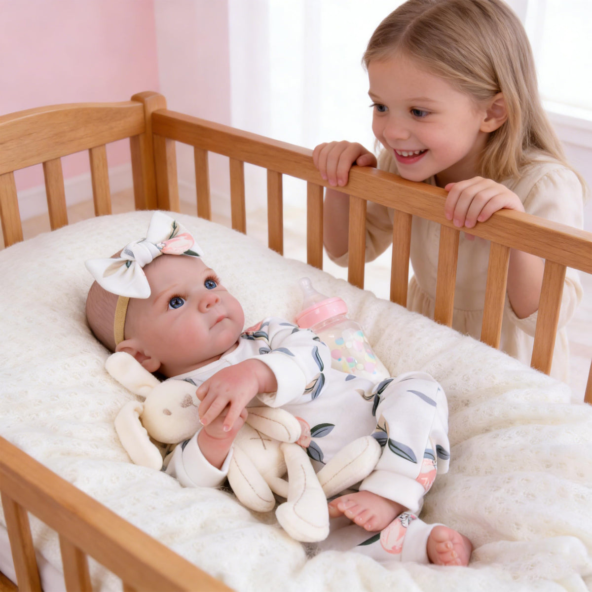 20 Inch Lifelike Reborn Baby Dolls Girl with Poseable Body D58191