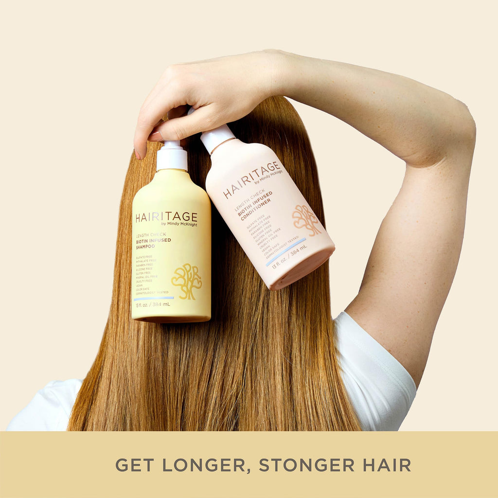 Biotin Castor Oil Shampoo & Conditioner, Eye Stick + Shea Butter Lip Balm T376