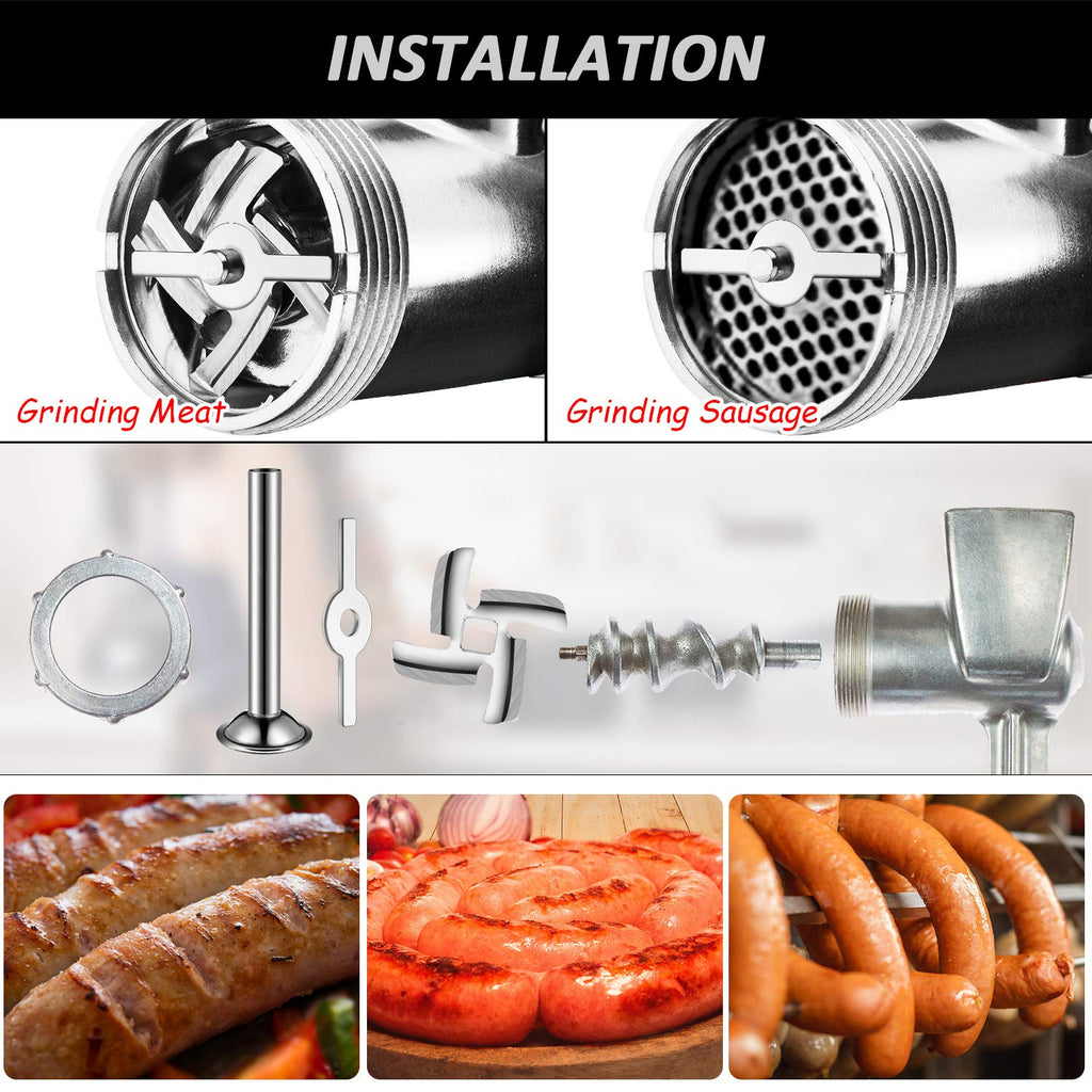 4 Pcs Stainless Steel Sausage Stuffer Tubes W273447