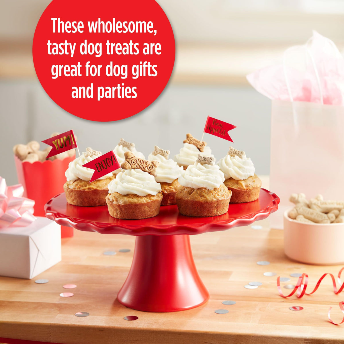 Artificially Flavored Biscuits Small Dog Treats 8 oz Bag Pack of 6 T46472