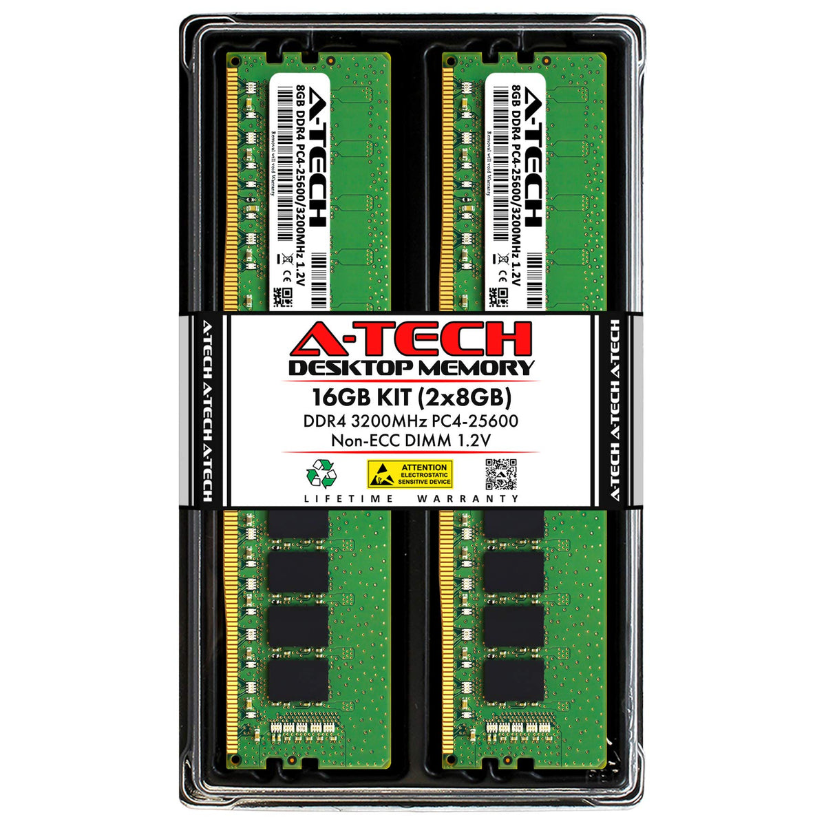 16GB DDR4 3200 MHz Non-ECC Desktop RAM Memory Modules M4833