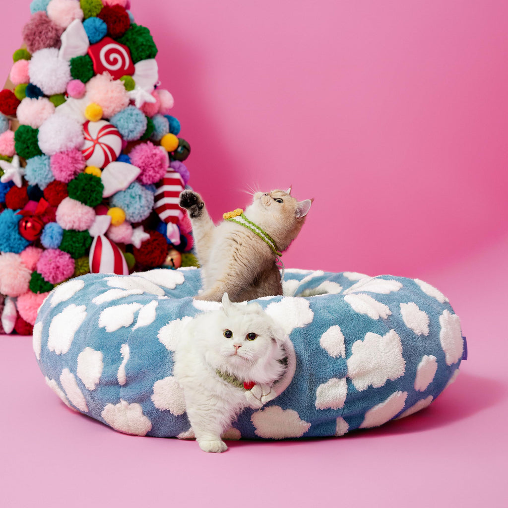 Jacquard Cat Tunnel Bed K6170