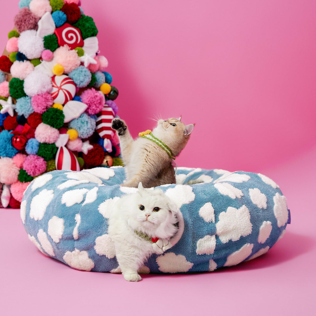 Jacquard Cat Tunnel Bed K6170