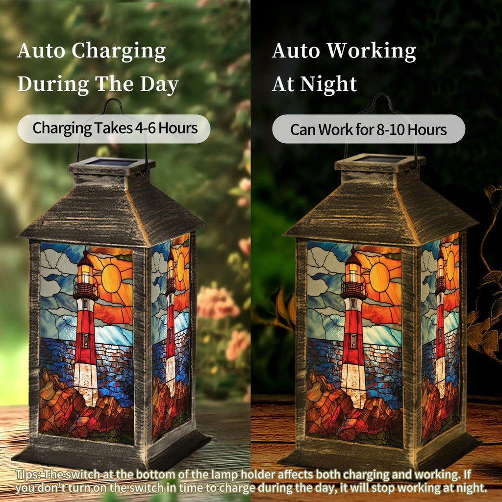 Solar Powered Waterproof Hanging Lantern O4716