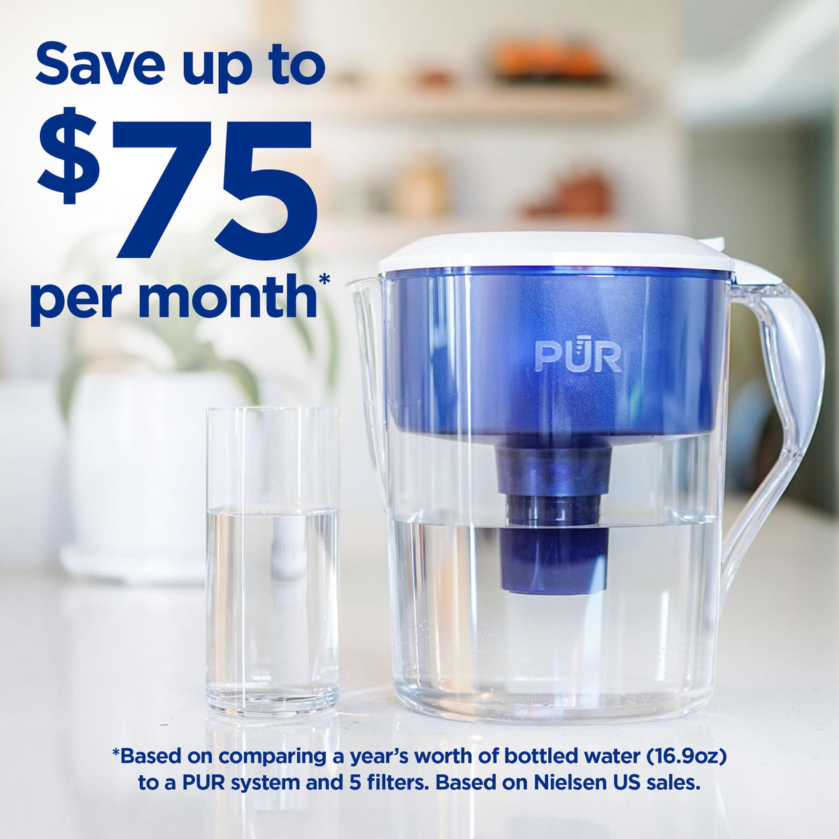 11 Cup Water Pitcher with Filter U8908