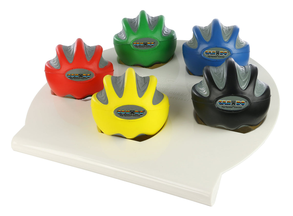 Hand Exerciser Set of 5 Pieces with Rack H39107