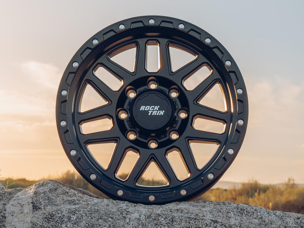 20x9 inch Off-Road Wheels 8x165.1 Bolt Pattern -12mm Offset Black Rims K482169