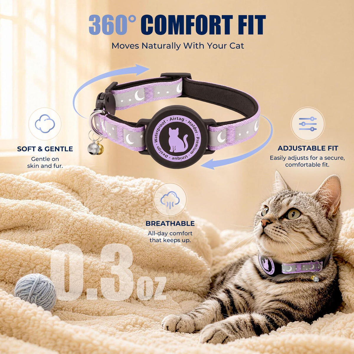 Cat Collar with Waterproof Holder F533892